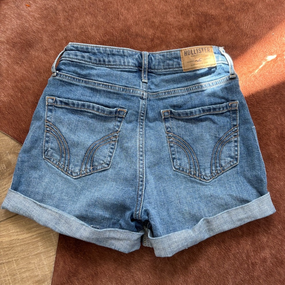 Hollister boyfriends short high rise size 24 patchwork - Picture 6 of 7